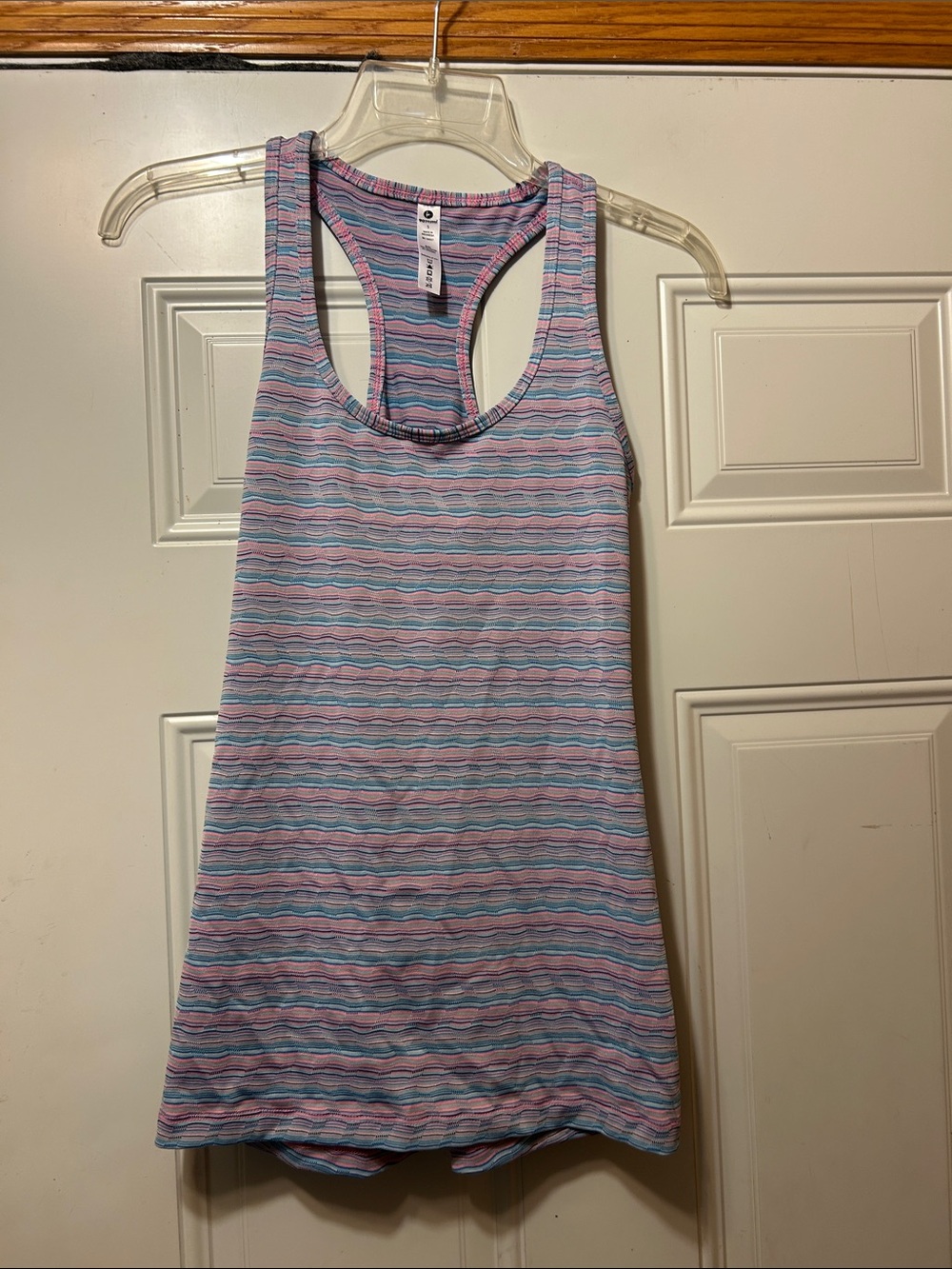 Women’s Racerback Tank Top - Pastel Stripe S